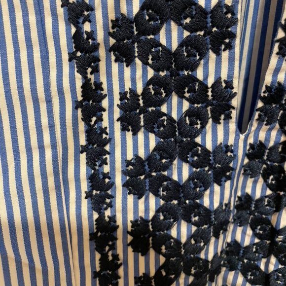 J.Crew Embroidered Striped Blouse - Picture 3 of 4